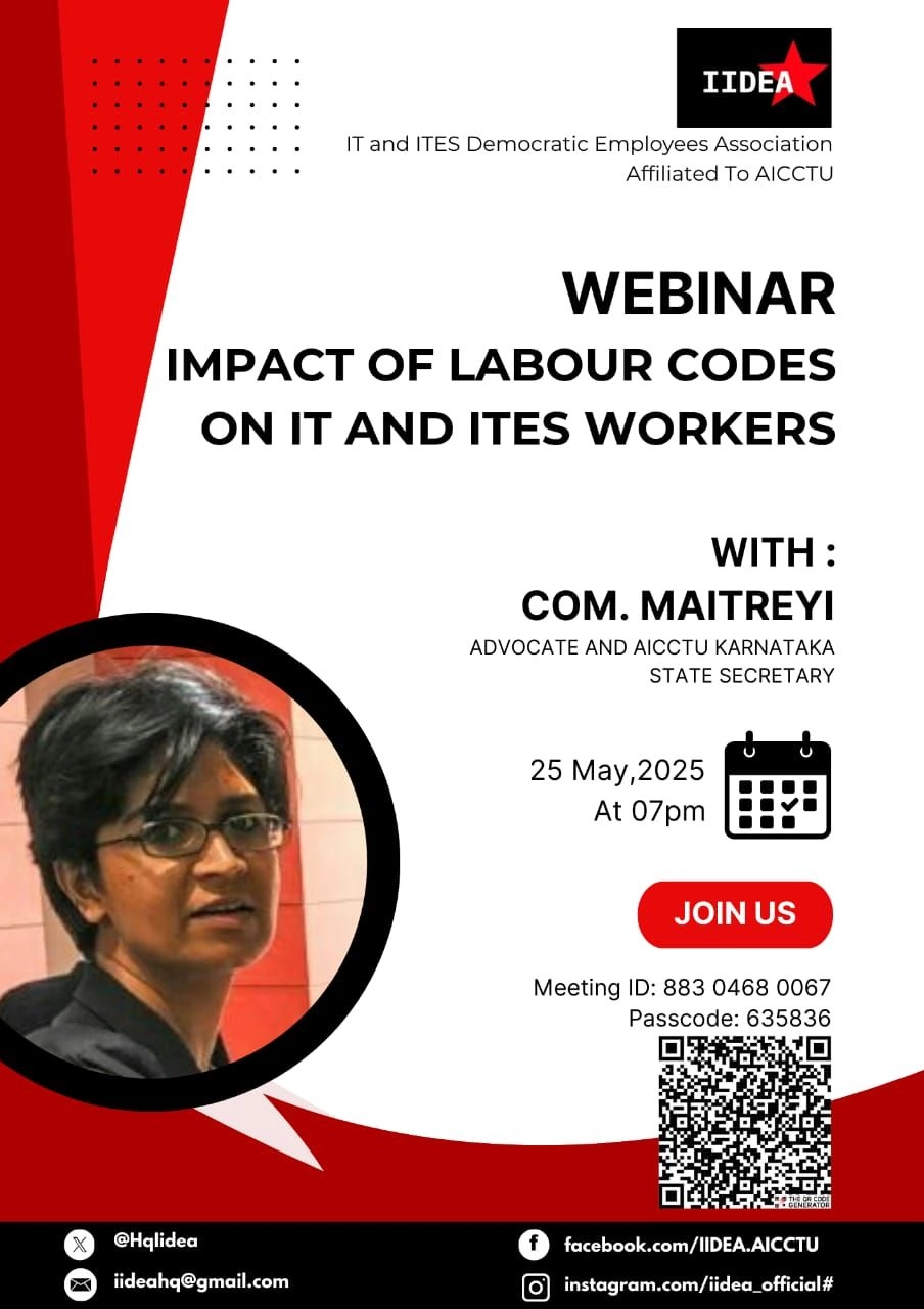 IMPACT OF LABOUR CODES ON IT AND ITES WORKERS
